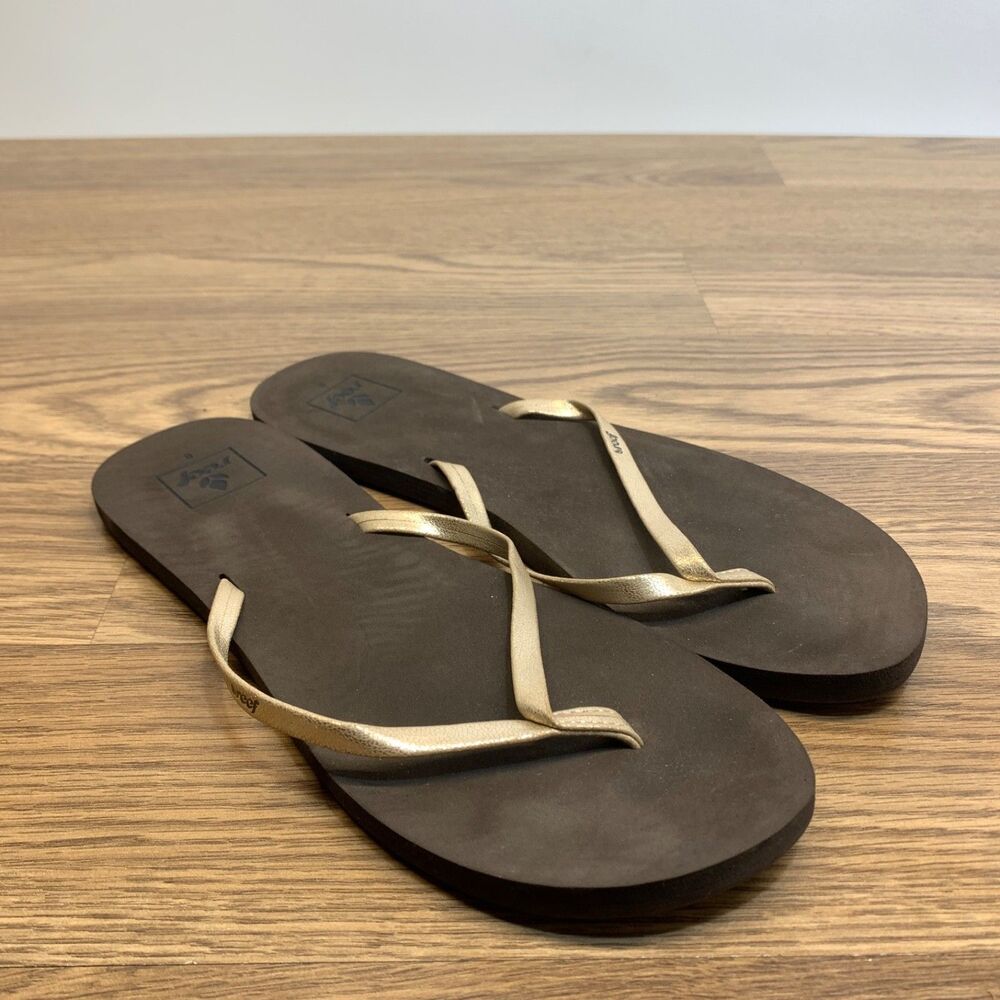 Reef Womens Bliss Nights Rose Gold Size 9 EU 40 Thong Flat Sandals